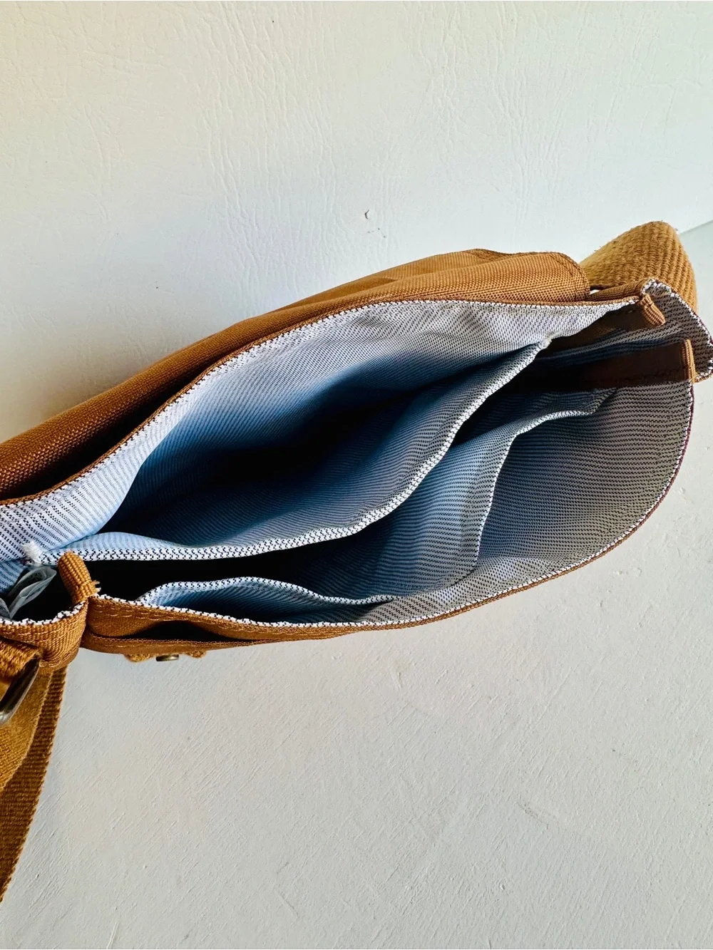Carhartt Tan and Black Canvas Messenger Bag